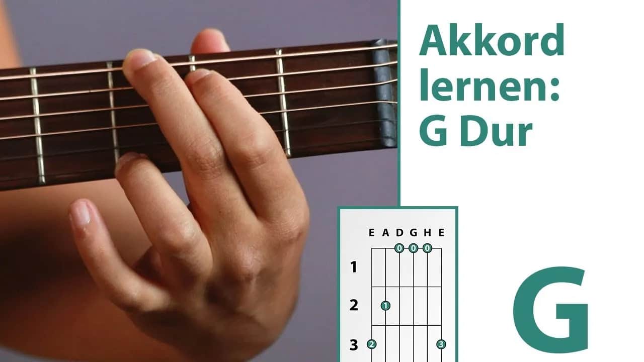 G-Dur Akkord Gitarre: Einfach greifen & sofort spielen
