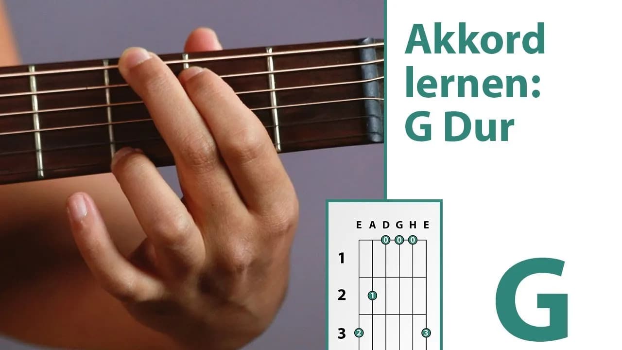 G-Dur Akkord Gitarre: Einfach greifen & sofort spielen