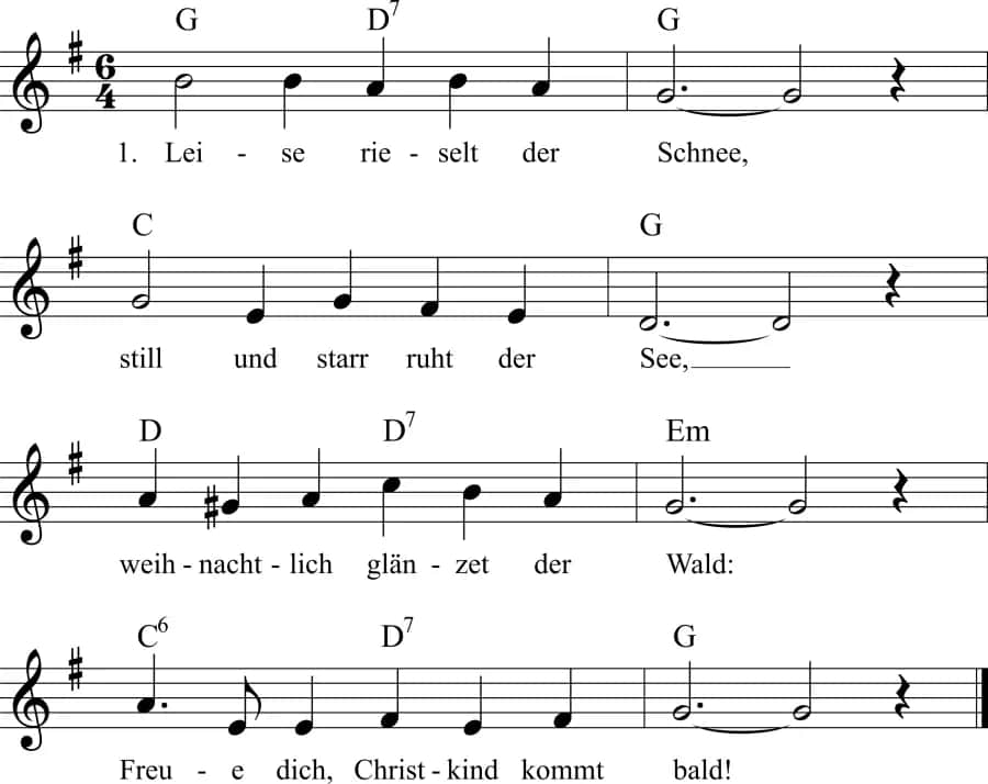 Leise rieselt der Schnee: Text, Eduard Ebel & die Geschichte