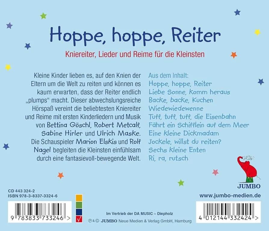Hoppe Hoppe Reiter: Text, Geschichte & pädagogische Tipps